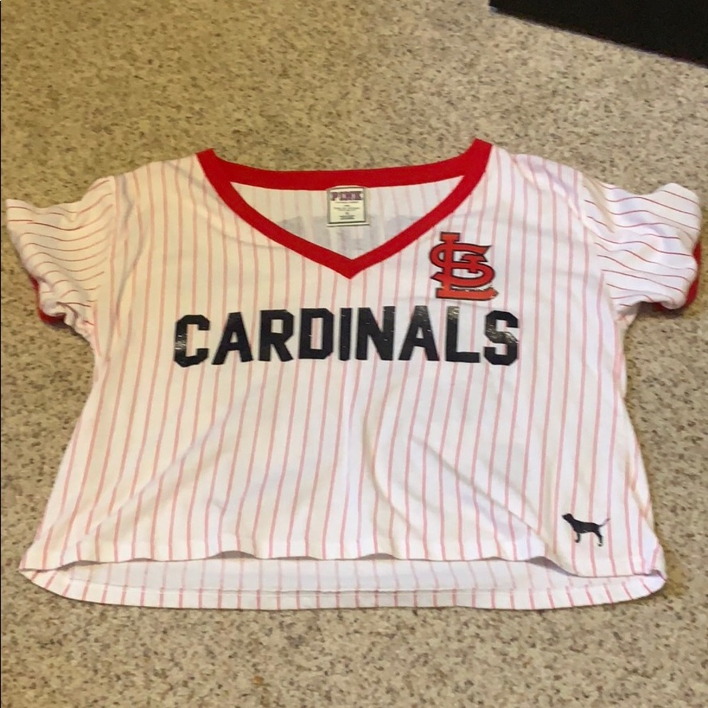 VS Pink St. Lois Cardinals crop top